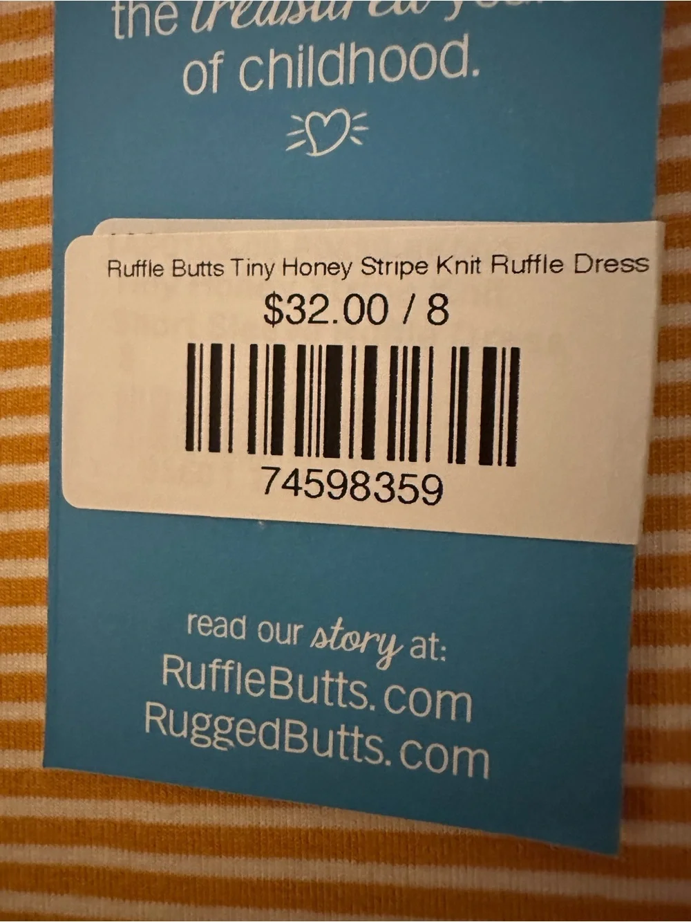 Ruffle Butts lightweight yellow